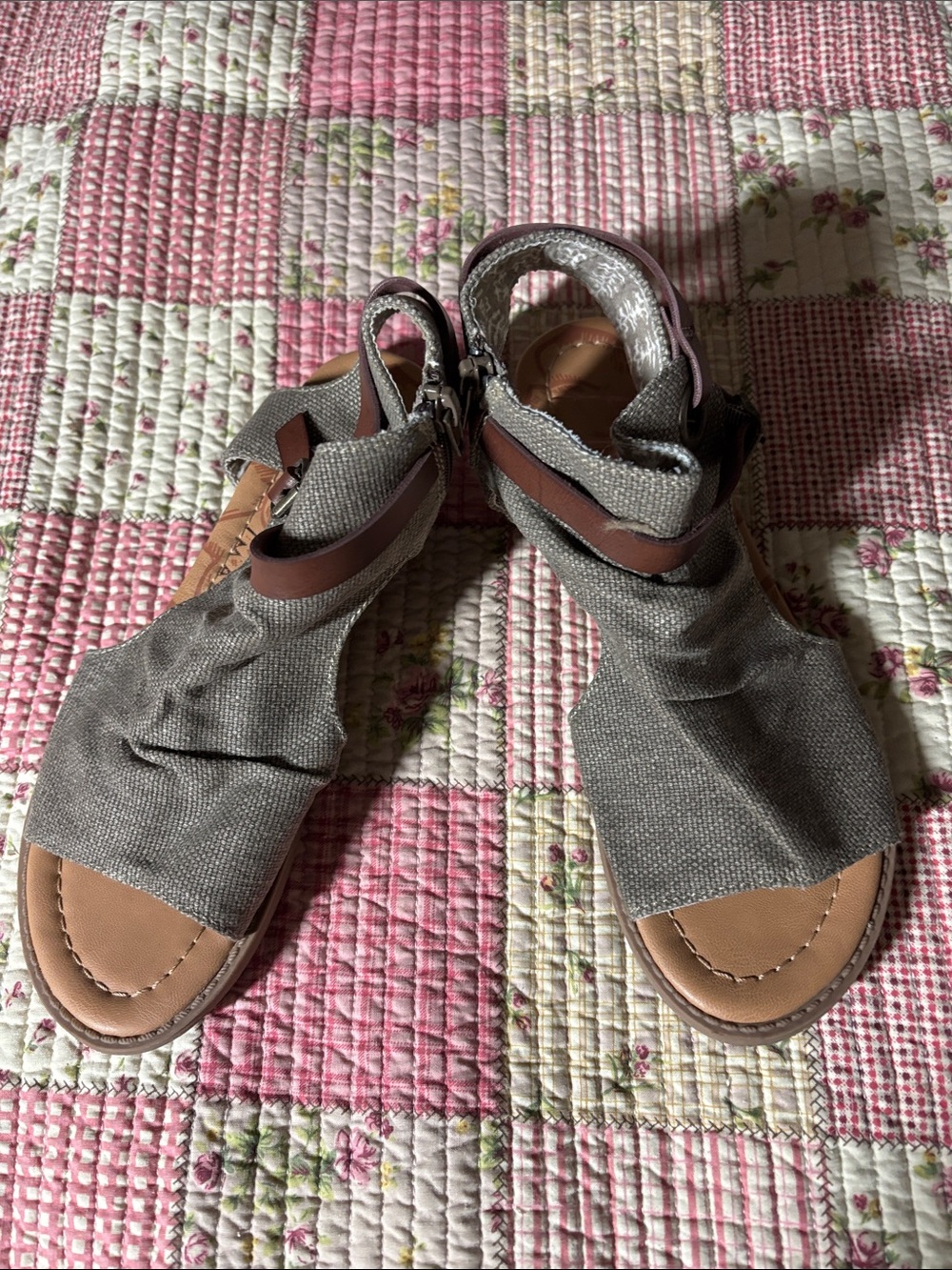 Blowfish Canvas Open-Toe Ankle Sandals